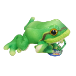 カラビナ付き　カエルポーチ(アマガエル)