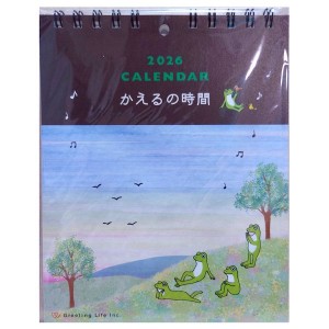 グリーティングライフ　かえるの時間　卓上カレンダー2026