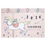 アカネイロワークス　2026年カレンダー【カエル王子遊園地へいく】